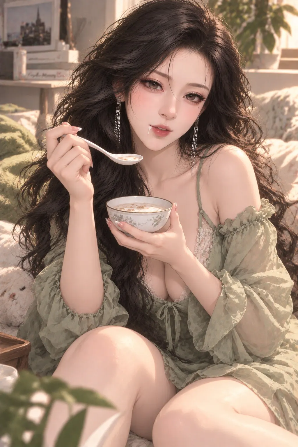 是精液！我在温柔女王总裁姐姐的牛奶燕麦粥里加精液被她发现了！