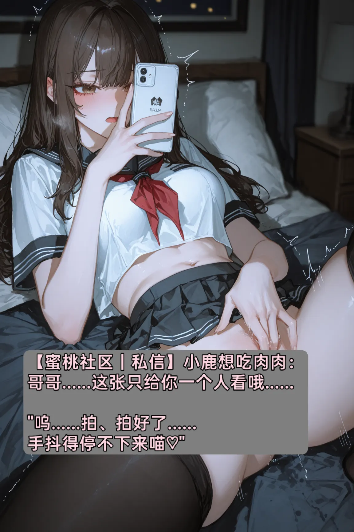 喜欢在论坛上看鸡巴照片的痴女竟然是我的邻居同学
