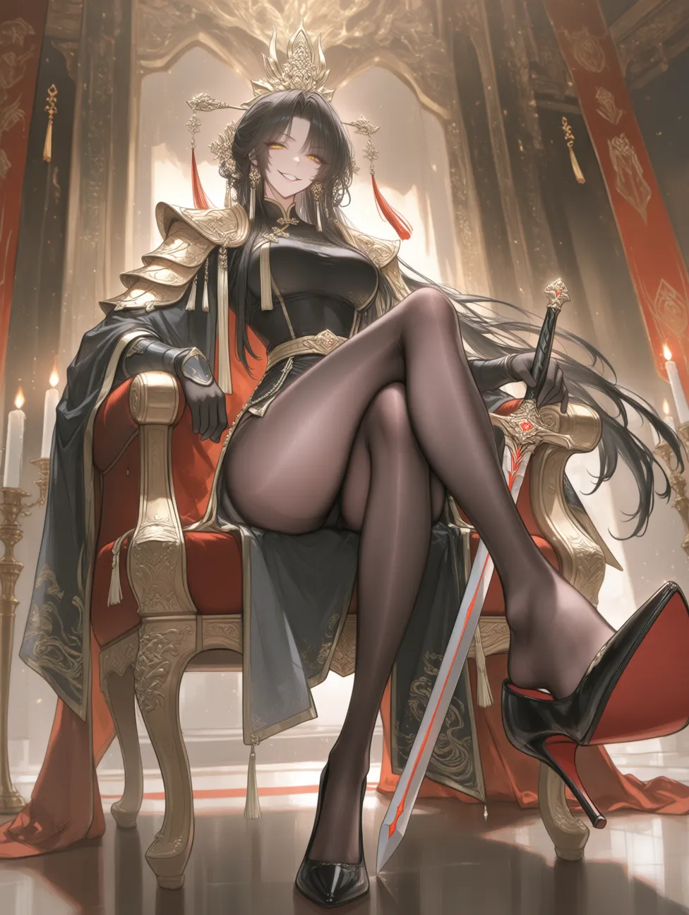 功高盖主、剑履上殿的皇姐让你在选妃的时候把自己也算进去