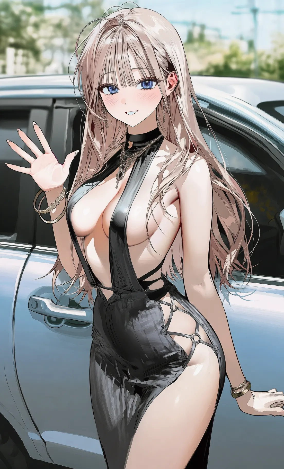 兄弟拜托我开车去接他女朋友,她见了豪车却说她还没有男友